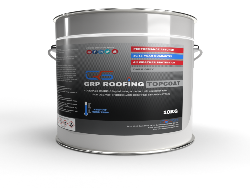 Grp Roofing Topcoat 10kg Composite Roof Supplies 