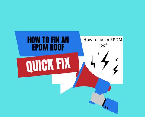 How to fix an EPDM roof
