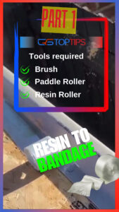 Resin to Bandage Tools required Brush Paddle Roller Resin Roller PART 1